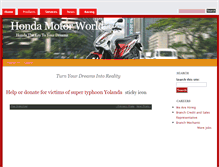 Tablet Screenshot of hondamotorworld.com